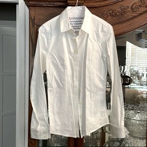 White Long-sleeve Button-down shirt